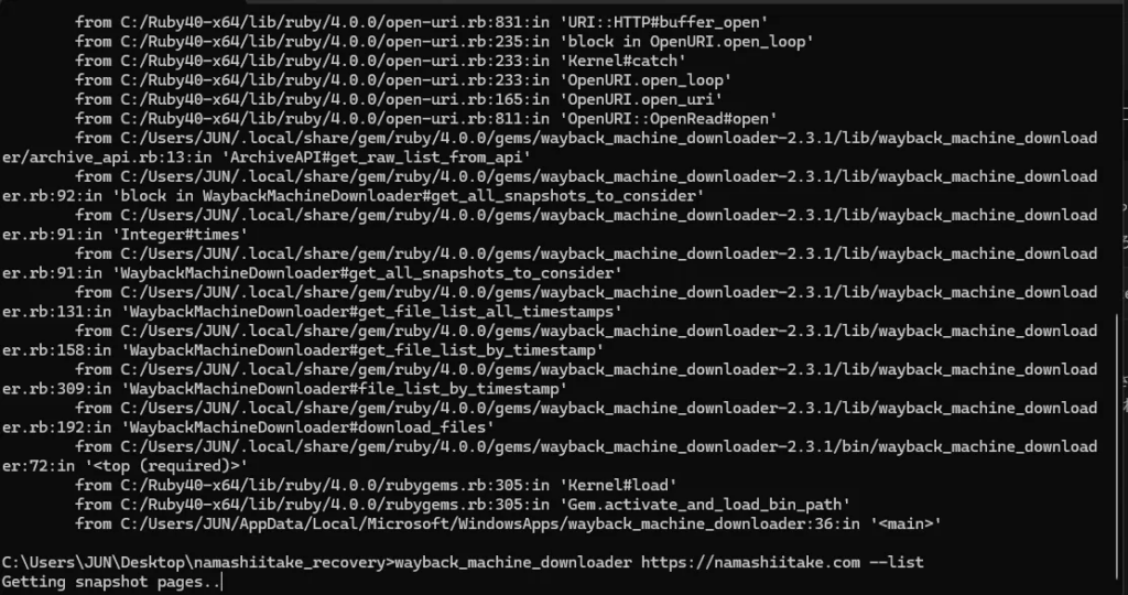 A terminal window showing the setup finishing successfully